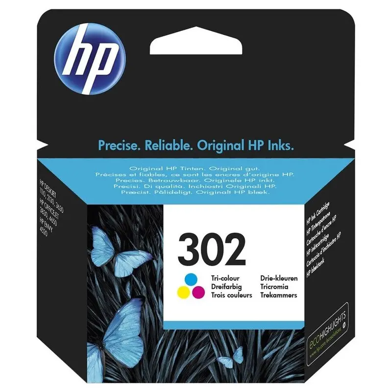 Hp 302 Tri-Colour Original Ink Cartridge 1