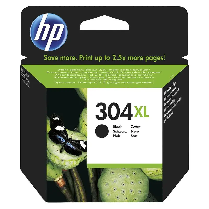 Hp 304Xl High-Yield Black Ink Cartridge – Extended Page Yield For Hp Printers | Shpp1906 1