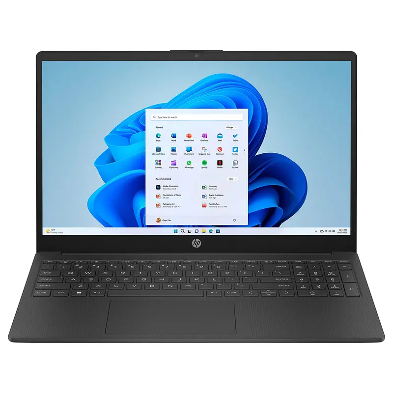 Hp Laptop – 15.6" Display, Amd Ryzen 5, 8Gb Ram, 512Gb Ssd, Jet Black | 15-Fc0057Na 1