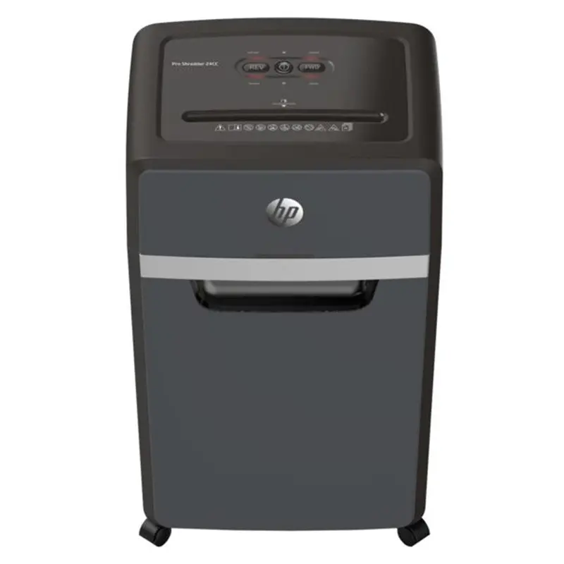 Hp Pro Shred Black Cross-Cut Paper Shredder – 24-Sheet Capacity, 30L Bin | Hp2815 1