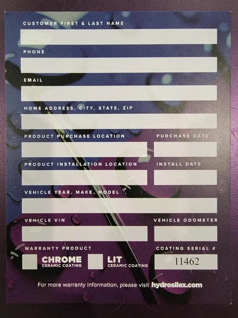 Hydrosilex Chrome Ceramic Coating – Extended Warranty Included 1
