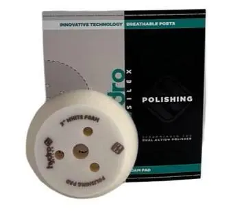 Hydrosilex White Foam Polishing Pad – 3", 5", And 6" Options 1