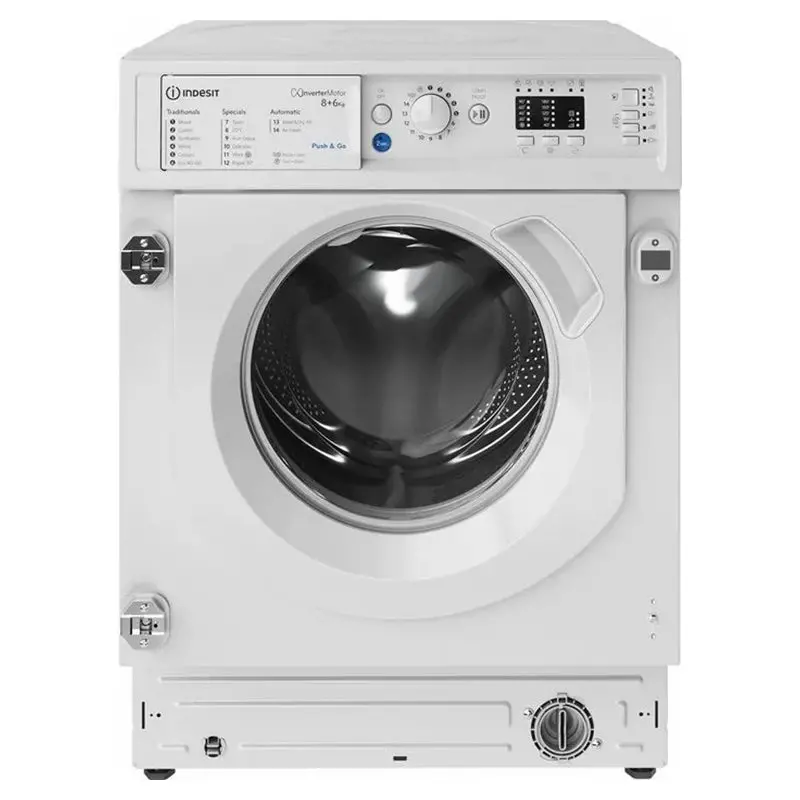 Indesit Biwdil861485Uk Integrated Washer Dryer – 8Kg Wash / 6Kg Dry, 1351Rpm White | Biwdil861485Uk 1