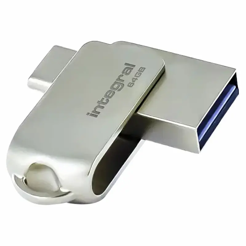 Integral 360° Dual-Port Usb 3.0 Flash Drive – 64Gb, Rotating Design | Infd64Gb360Cdl3.0 1