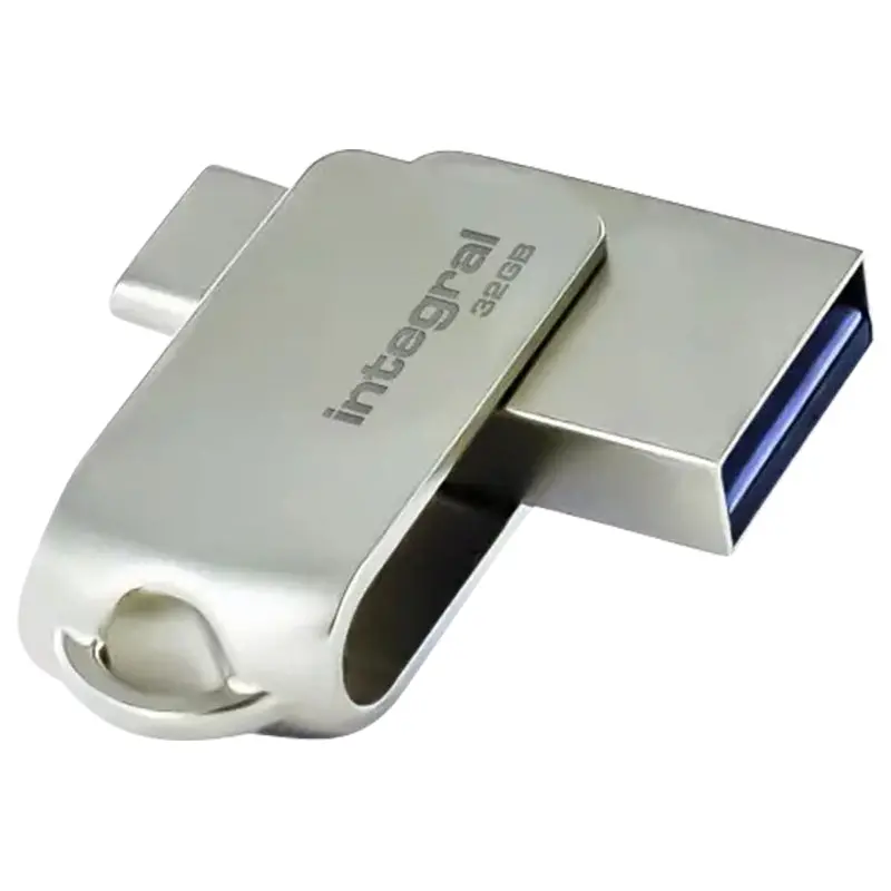 Integral Dual-Pack 32Gb Usb 3.0 Flash Drives – 360° Rotating Design (Infd32Gb360Cdl3.0) 1