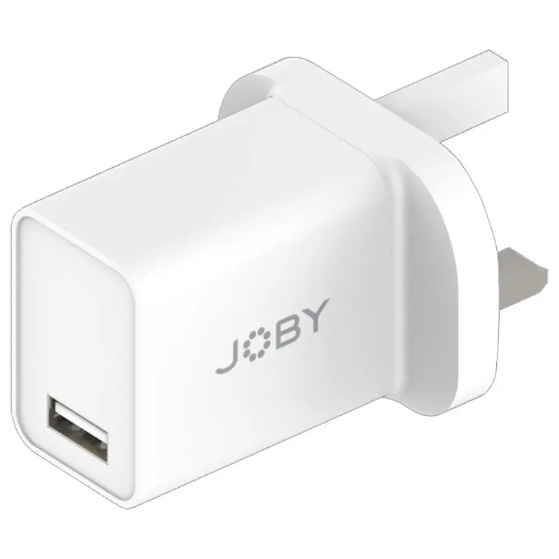 Joby 12W Usb-A Wall Charger – Compact Fast-Charging Adapter, Minimalist White 1