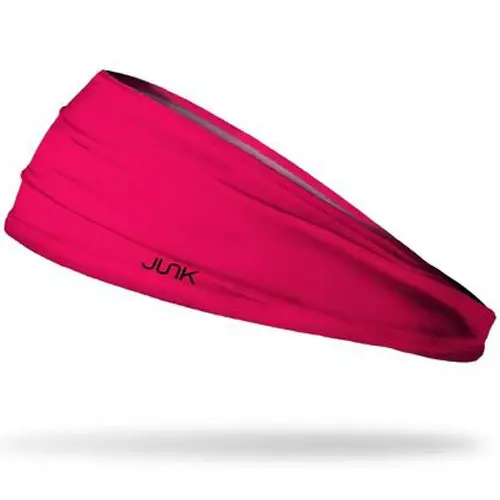 Junk Hot Pink Athletic Headband – Vibrant Color Sport Accessory 1