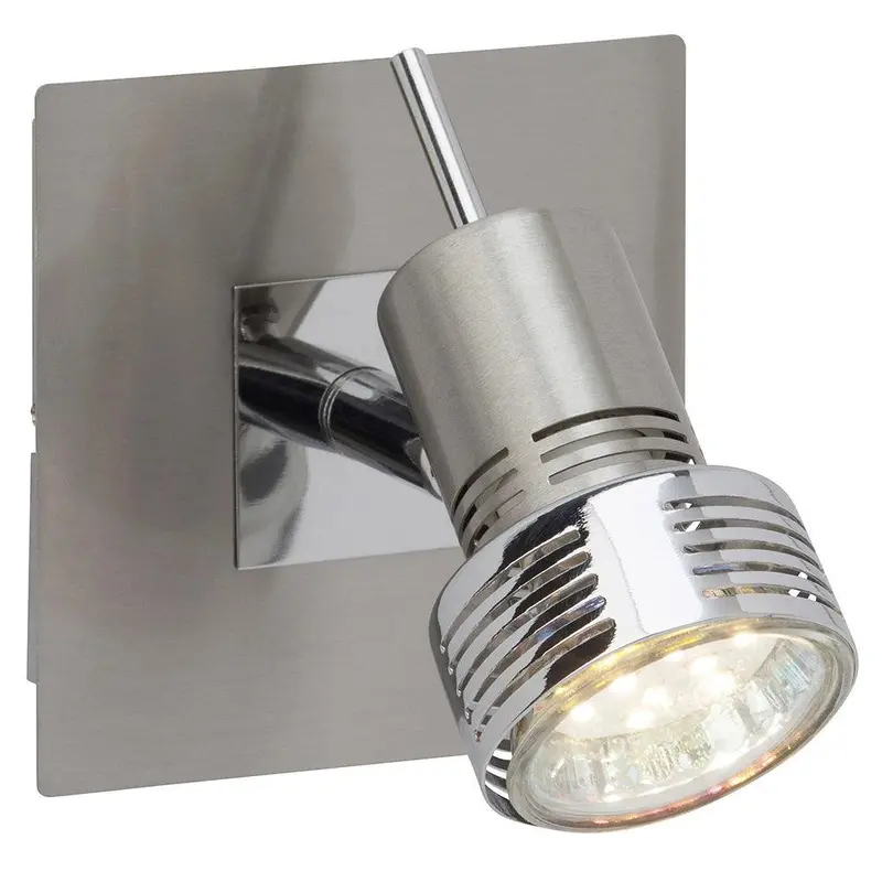 Kassandra 1-Light 3W Led Wall Spotlight In Iron & Chrome | G34710/77 1