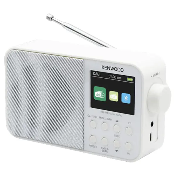 Kenwood Crm30Dab Portable Dab+ Digital Radio – White 1