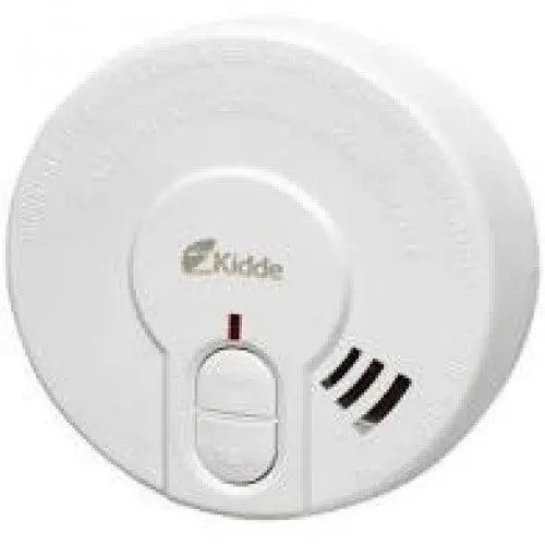 Kidde Battery-Operated Smoke Alarm – Hush Feature Enabled, Clean White Design (Fsk29Hd) 1