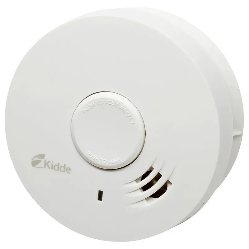 Kidde Fsk10Y29 Battery-Powered Smoke Detector – White Hush-Function Alarm 1