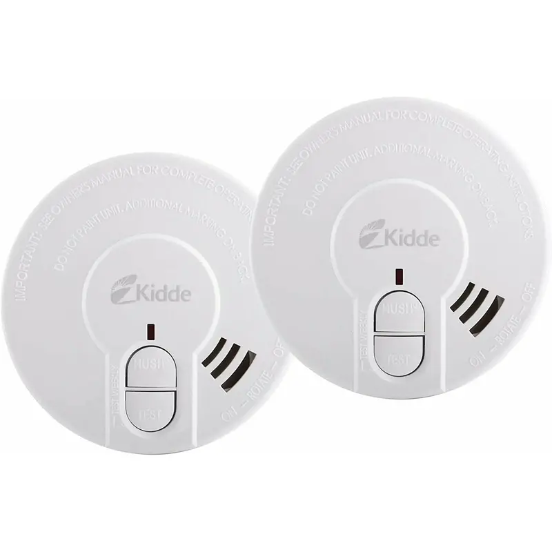 Kidde Fsk29Hdtrb Optical Smoke Alarm – 9V Battery Powered, Pack Of 2 1