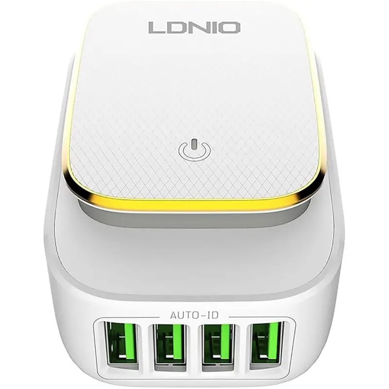 Ldnio 644058 4-Port Usb Travel Wall Charger – Compact White Adapter 1
