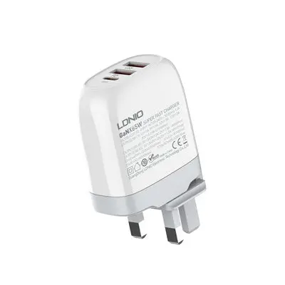 Ldnio 692028 65W Gan Wall Charger – Ultra-Fast White Usb-C Power Adapter 1