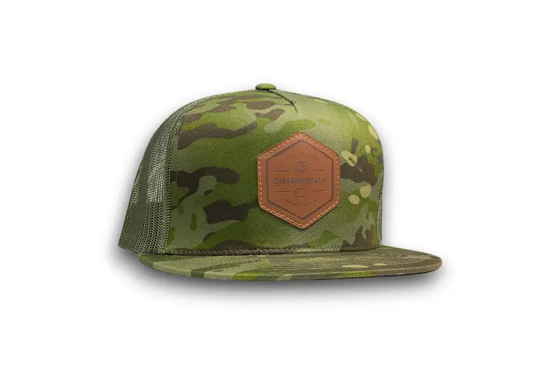 Leather Seal Multicam® Flat-Brim Trucker Hat 1