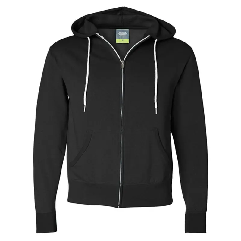 Lightweight Full-Zip Hooded Sweatshirt – Unisex Fit 1