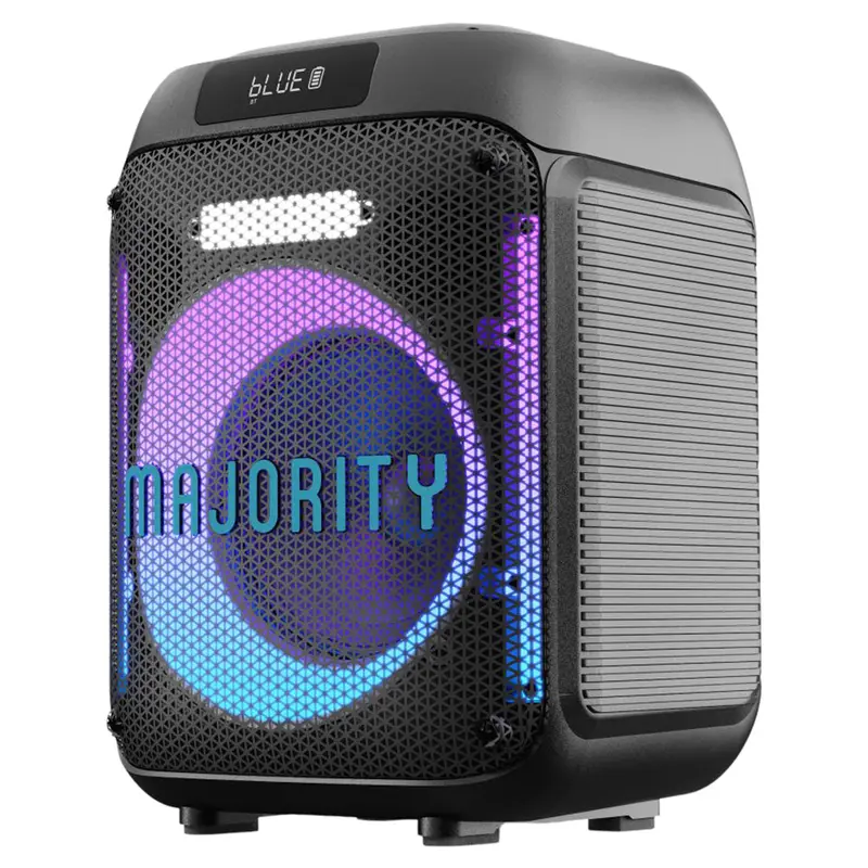 Majority Pulse P1 Portable Party Speaker – Black Rugged Bluetooth Sound System 1