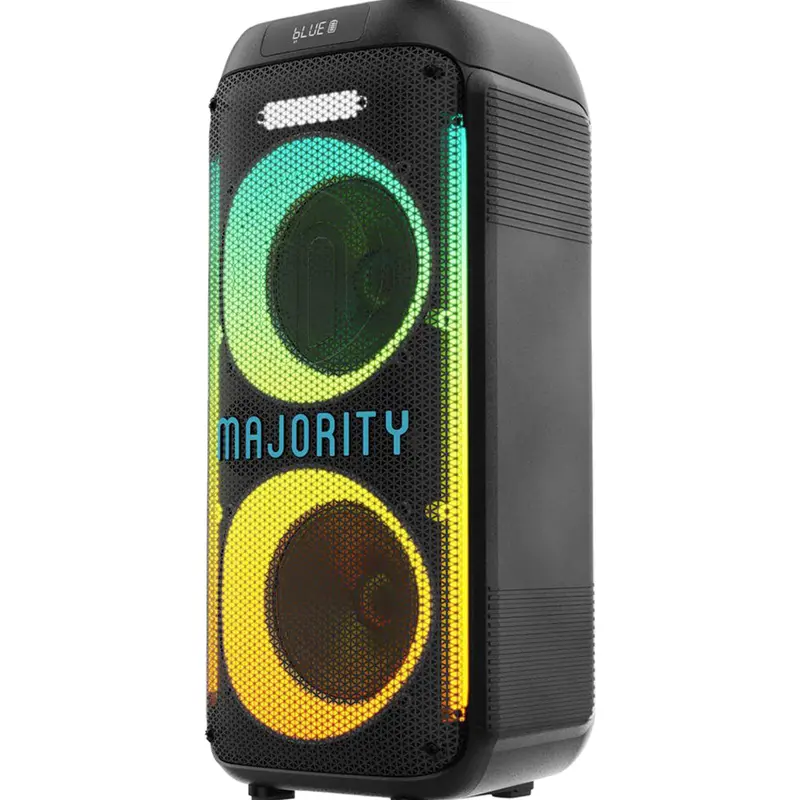 Majority Pulse P2 Portable Party Speaker – 360° Sound, Black 1