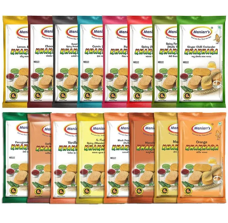 Maniarrs Gujarati Khakhra Assortment – 16 Unique Flavors, 360G Collection 1