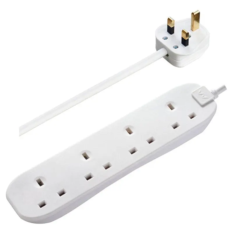 Masterplug 4-Gang 13A White Extension Lead With Built-In Surge Protection | Bfg5N-Mp 1