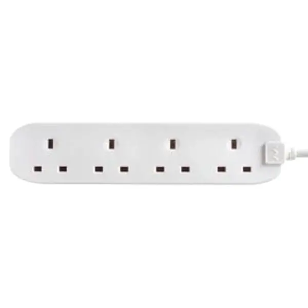 Masterplug Bfg210N-Mp 4-Gang 2-Metre Extension Lead – Clean White Housing 1