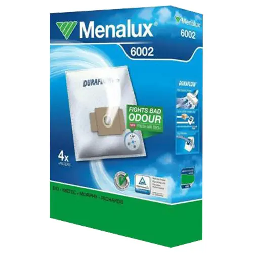 Menalux 6002M Vacuum Cleaner Replacement Bags – Pack Of 4 1