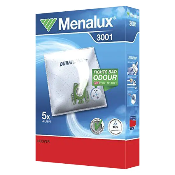 Menalux Vacuum Cleaner Replacement Bags (Pack Of 5) – White, Compatible With Select Models 1