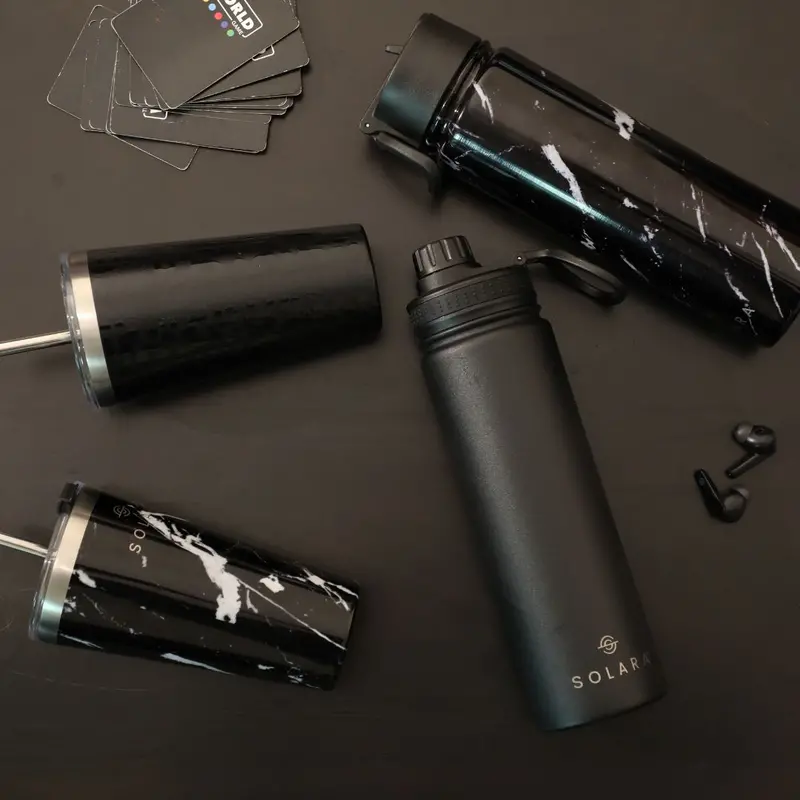 Men’S Premium Black Elite Fitness & Hydration Bundle 1