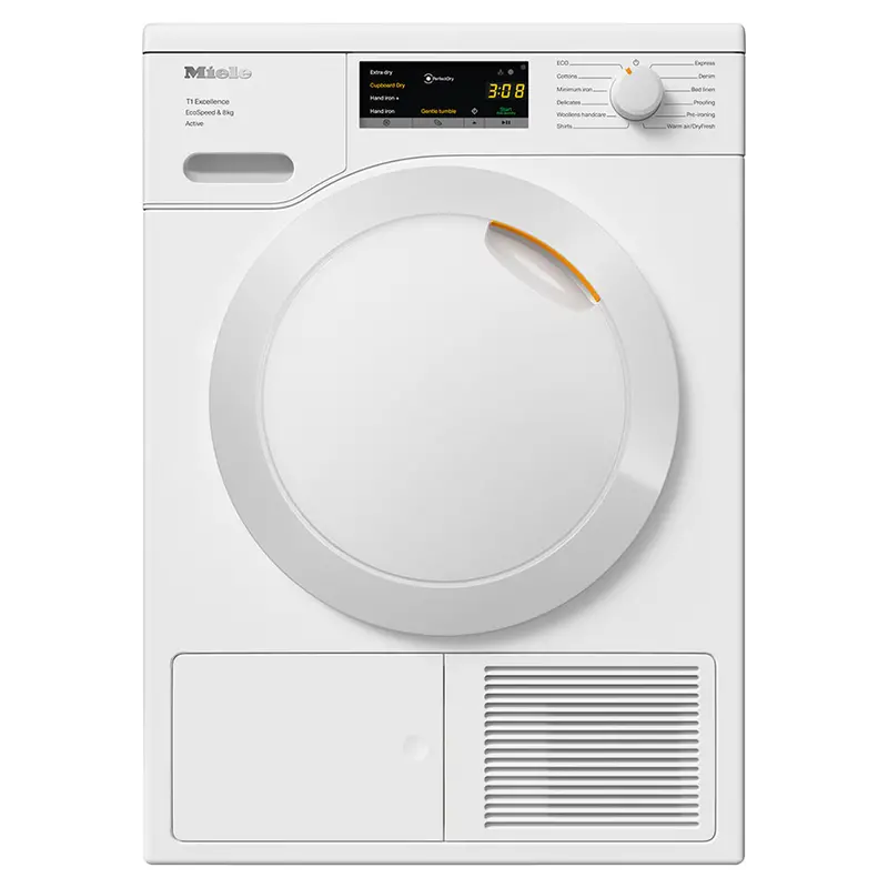 Miele Tea525 T1 Active 8Kg Heat Pump Tumble Dryer – Lotus White, Freestanding 1