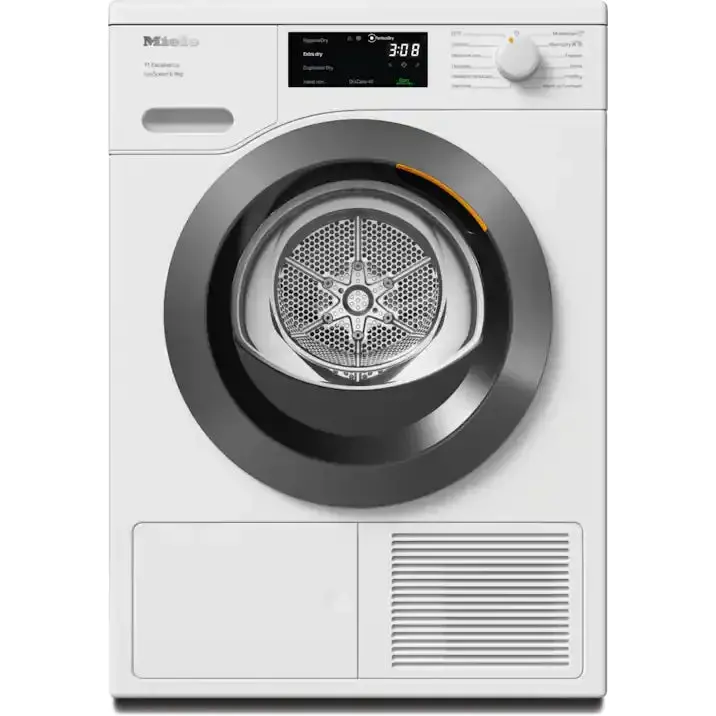 Miele Ted645Wp T1 Ecospeed 9 Kg Heat Pump Dryer – Freestanding, Lotus White 1