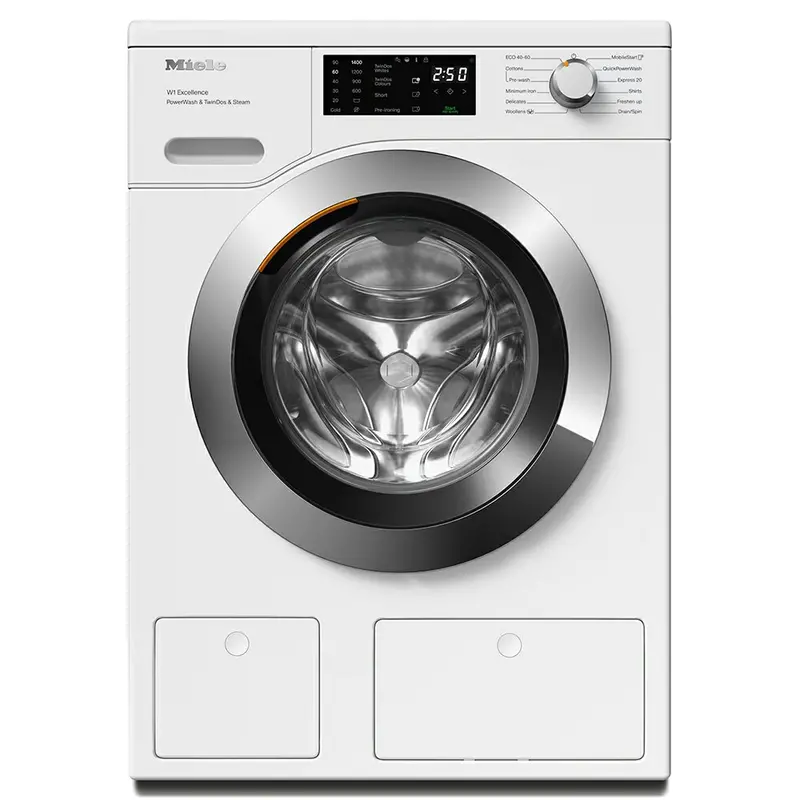 Miele Weg885 Wcs 9Kg Freestanding Washing Machine With Powerwash, Twindos & Steam – Lotus White 1