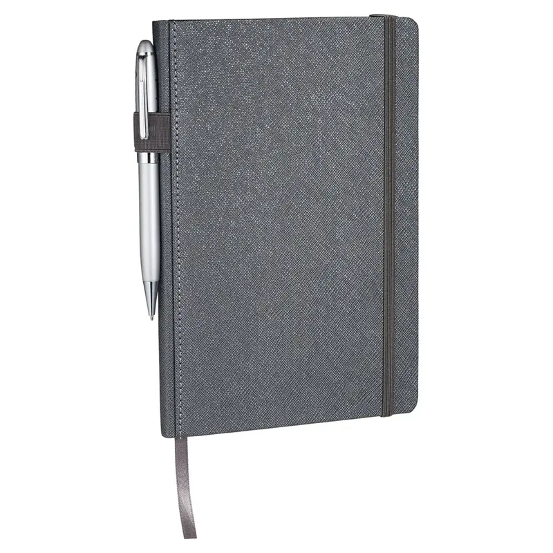 Modena 5.5" × 8.5" Leather-Finish Bound Journalbook 1