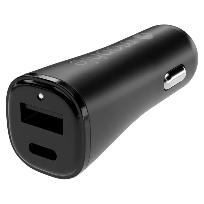 Mophie 12W Usb Car Charger – Compact Dual-Port Adapter, Black | 409911858 1