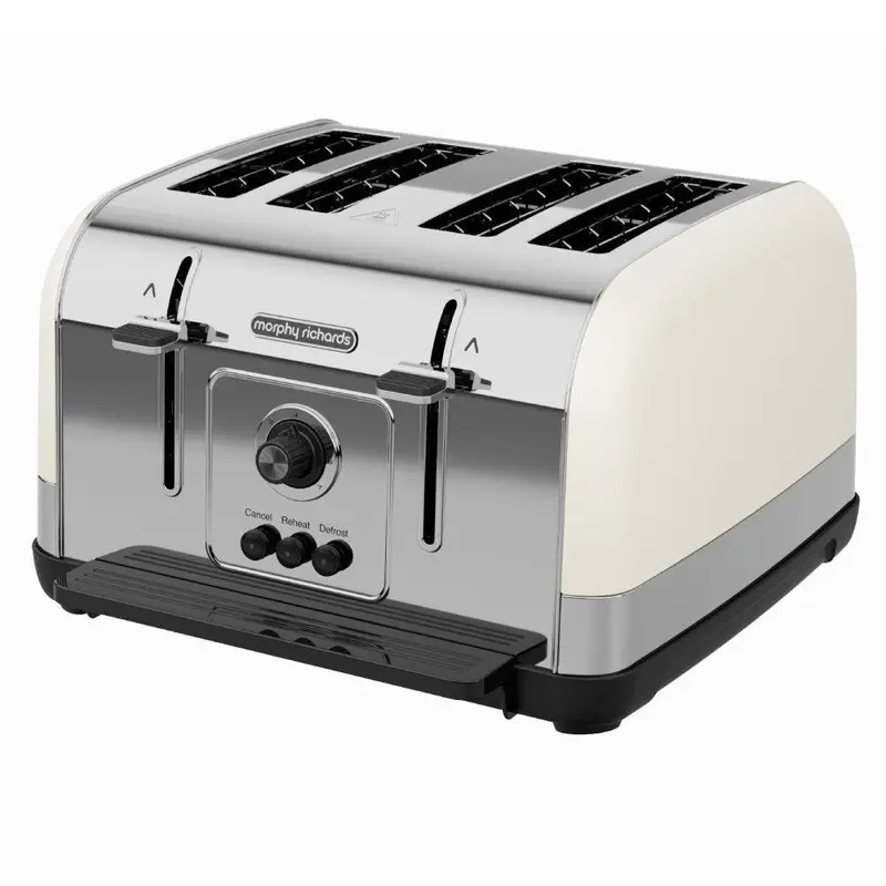 Morphy Richards 240132 Cream-Finished 4-Slice Toaster – 1800W, Modern Kitchen Appliance 1