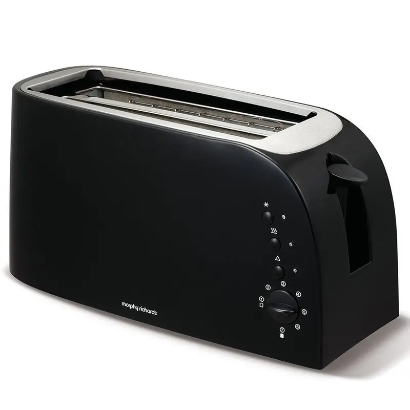 Morphy Richards 980508 1500 W Four-Slice Toaster – Glossy Black Housing 1