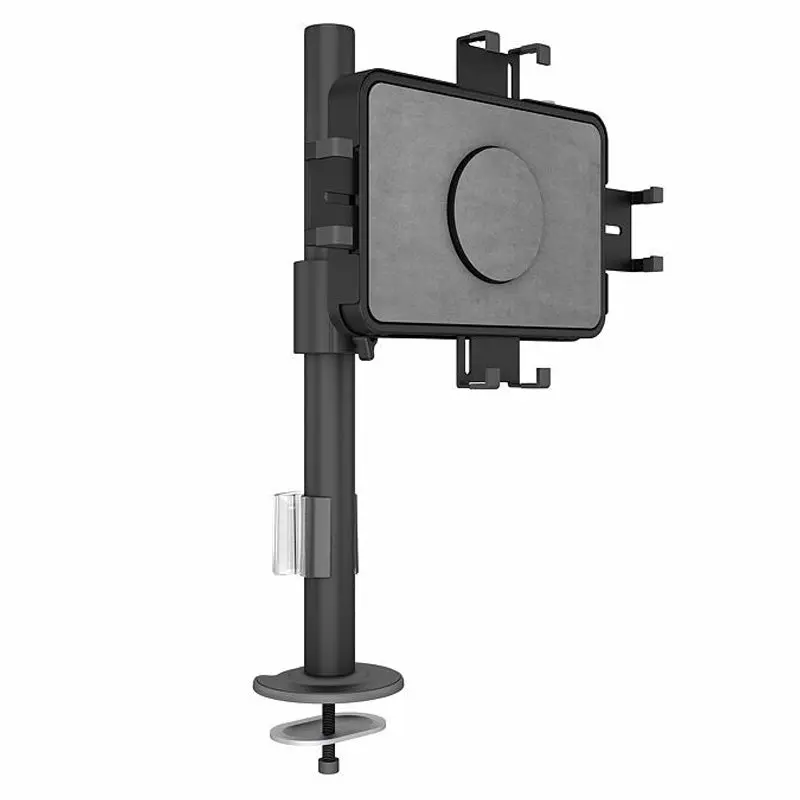 Multibrackets M Vesa Deskmount With Lockable Tablet Holder – Single-Arm Black Mount 1