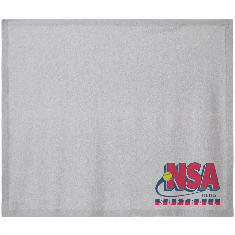 National Softball Association Est 1982 Fleece Stadium Blanket 1