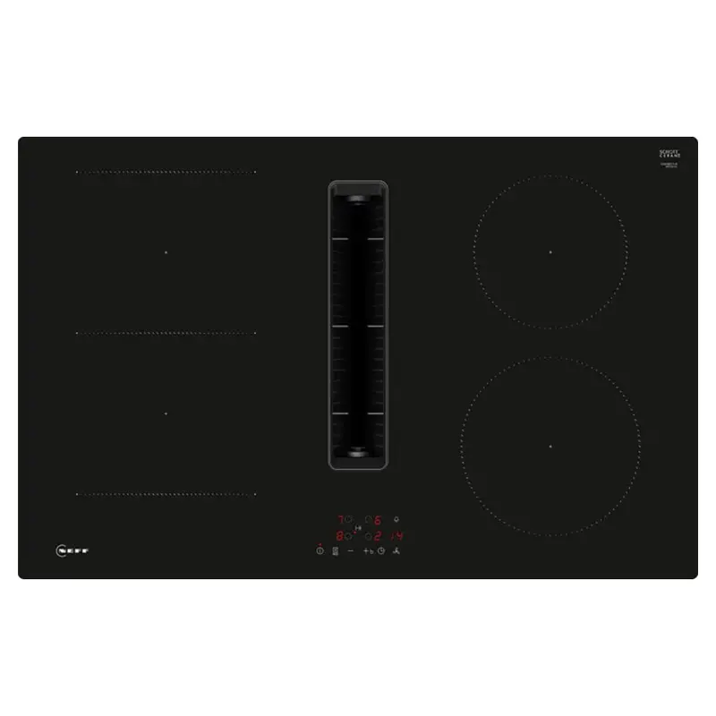 Neff N50 80Cm Black Induction Hob With Integrated Ventilation System 1