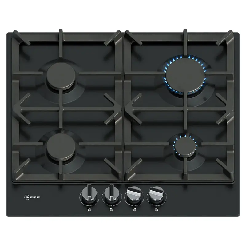 Neff N70 Gas Hob – 60 Cm Wide, 4 Burners, Matte Black Finish | T26Cip8S0 1