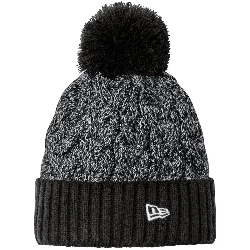 New Era Marled Knit Beanie With Pom-Pom 1