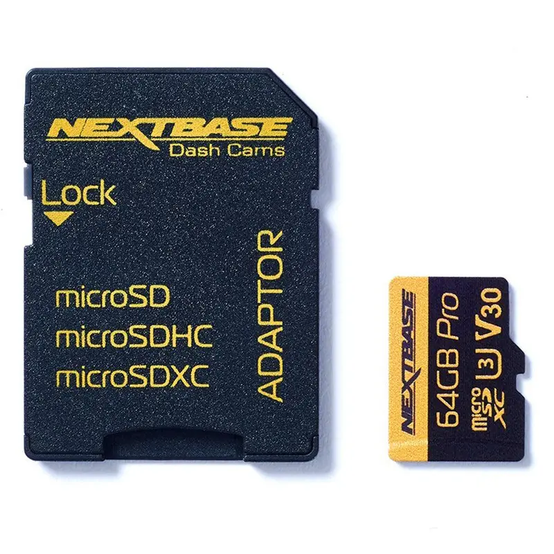 Nextbase Nbdvrs2Sd64Gb 64Gb U3 Microsd Card With Adapter – Black 1