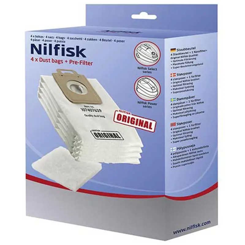 Nilfisk 389187 Genuine Vacuum Cleaner Replacement Bags And Filter 1