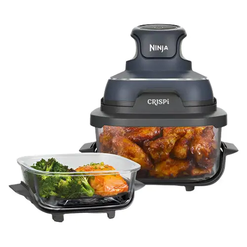 Ninja Crispi 4-In-1 Air Fryer – Portable Glass Model In Cyber Space Grey 1