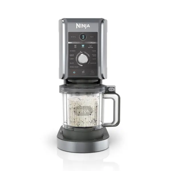 Ninja Nc501Uk Creami Deluxe 10-In-1 Frozen Dessert Maker – Black & Silver 1