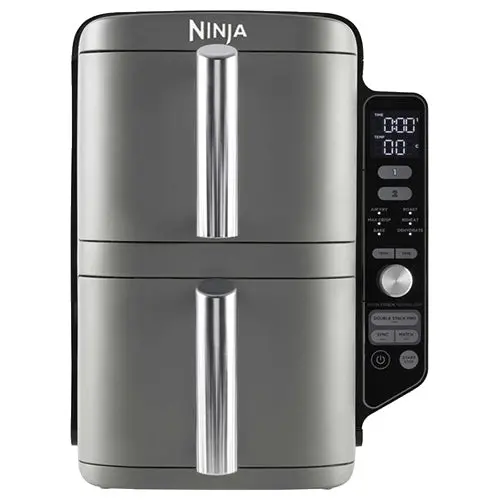 Ninja Sl400Uk Double Stack Xl Air Fryer – 9.5L Dual Drawer, 2470W Grey | Sl400Uk 1