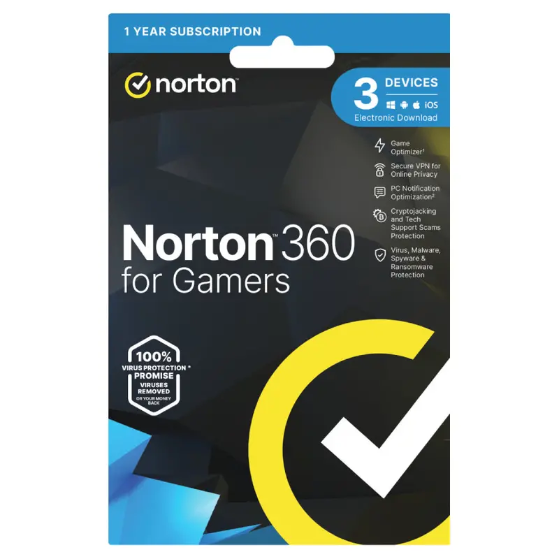 Norton 360 For Gamers – 1-Year Subscription With 50Gb Cloud Backup (3 Devices) | 21443498 1