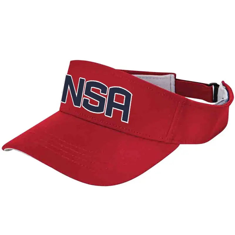 Nsa Classic Visor With Curved Brim And Moisture-Wicking Fabric 1