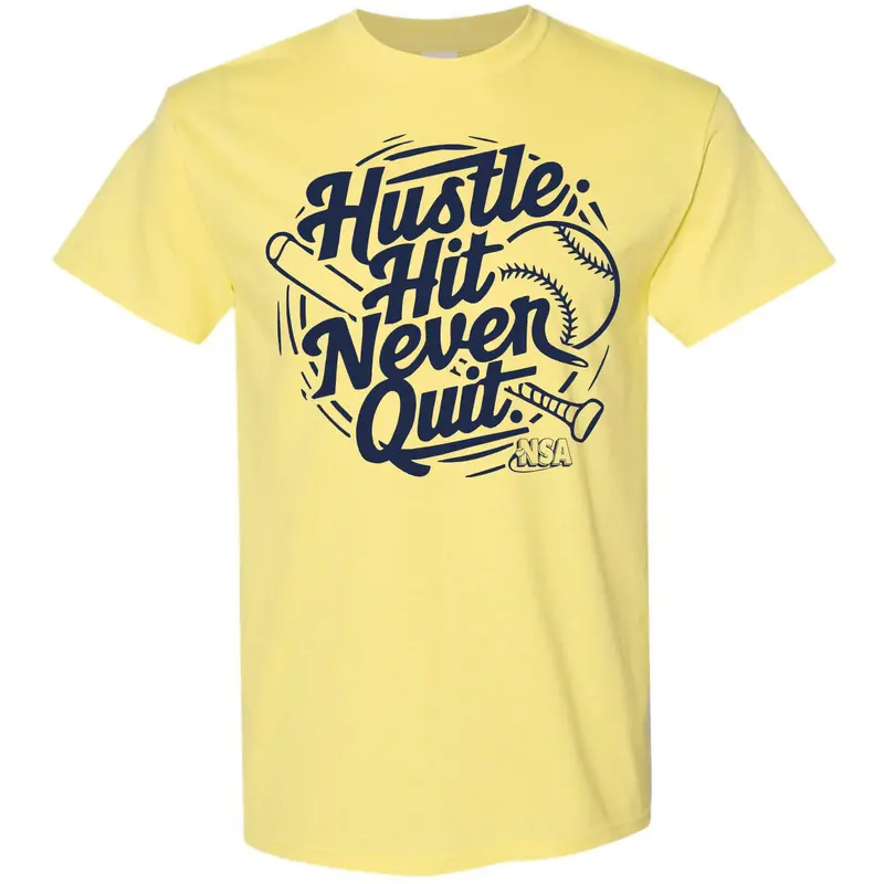 Nsa Hustle & Hit Motivational Short Sleeve Tee 1
