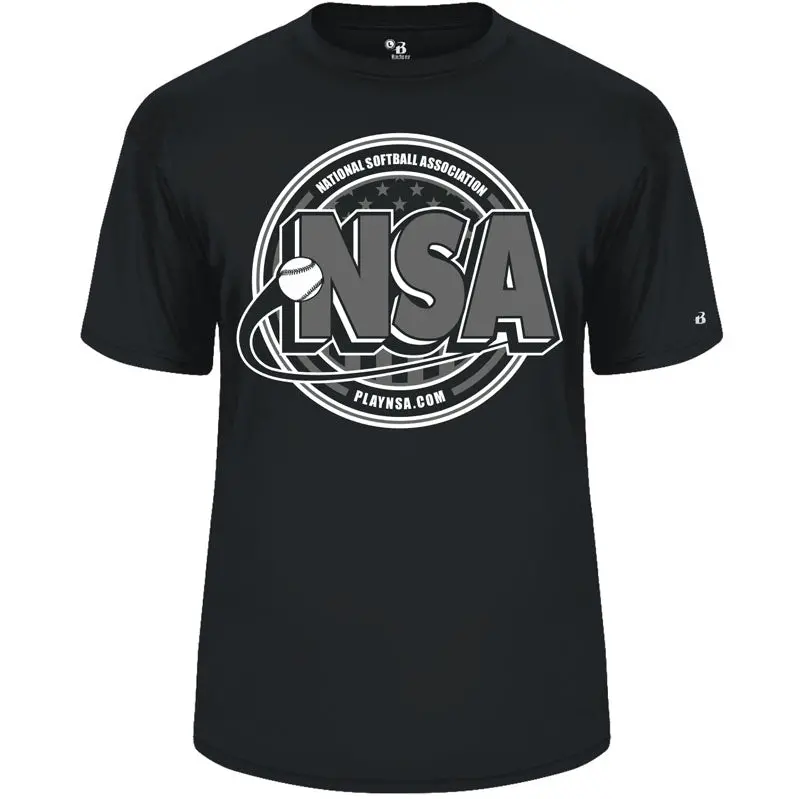 Nsa Splitter Dry-Fit Short Sleeve Shirt – Official National Softball Association Apparel 1
