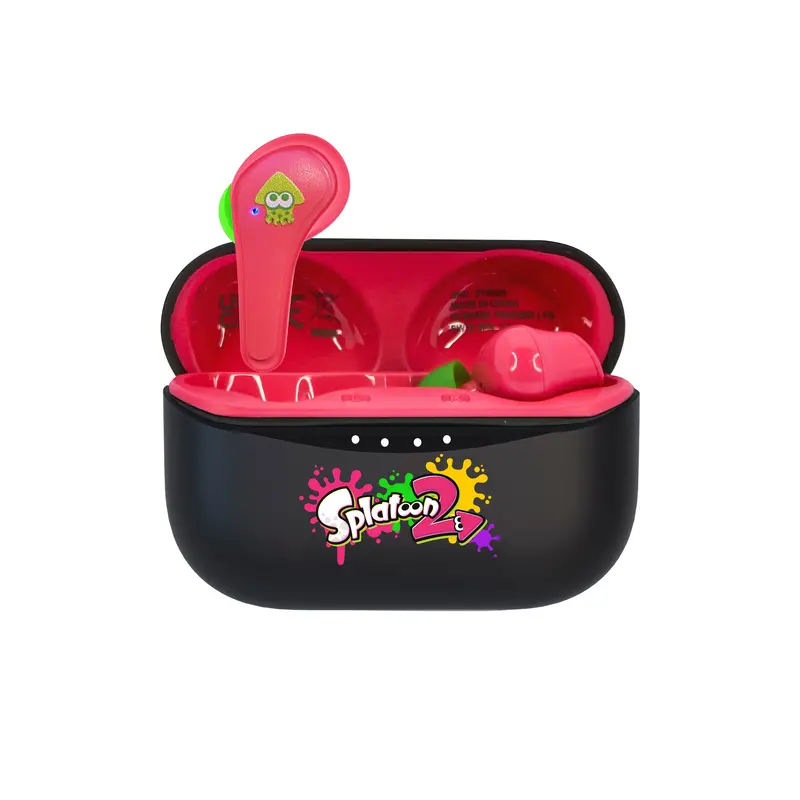 Otl Splatoon 2 True Wireless Earbuds – Pink & Black Nintendo-Themed Tws 1